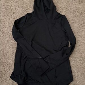 Athleta Charcoal Gray Hooded Top